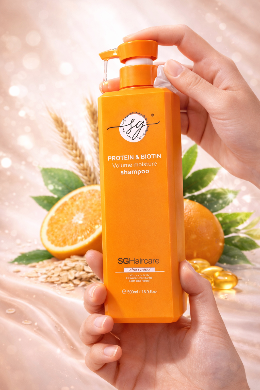 SG Haircare Protein & Biotin Volume Moisture Shampoo