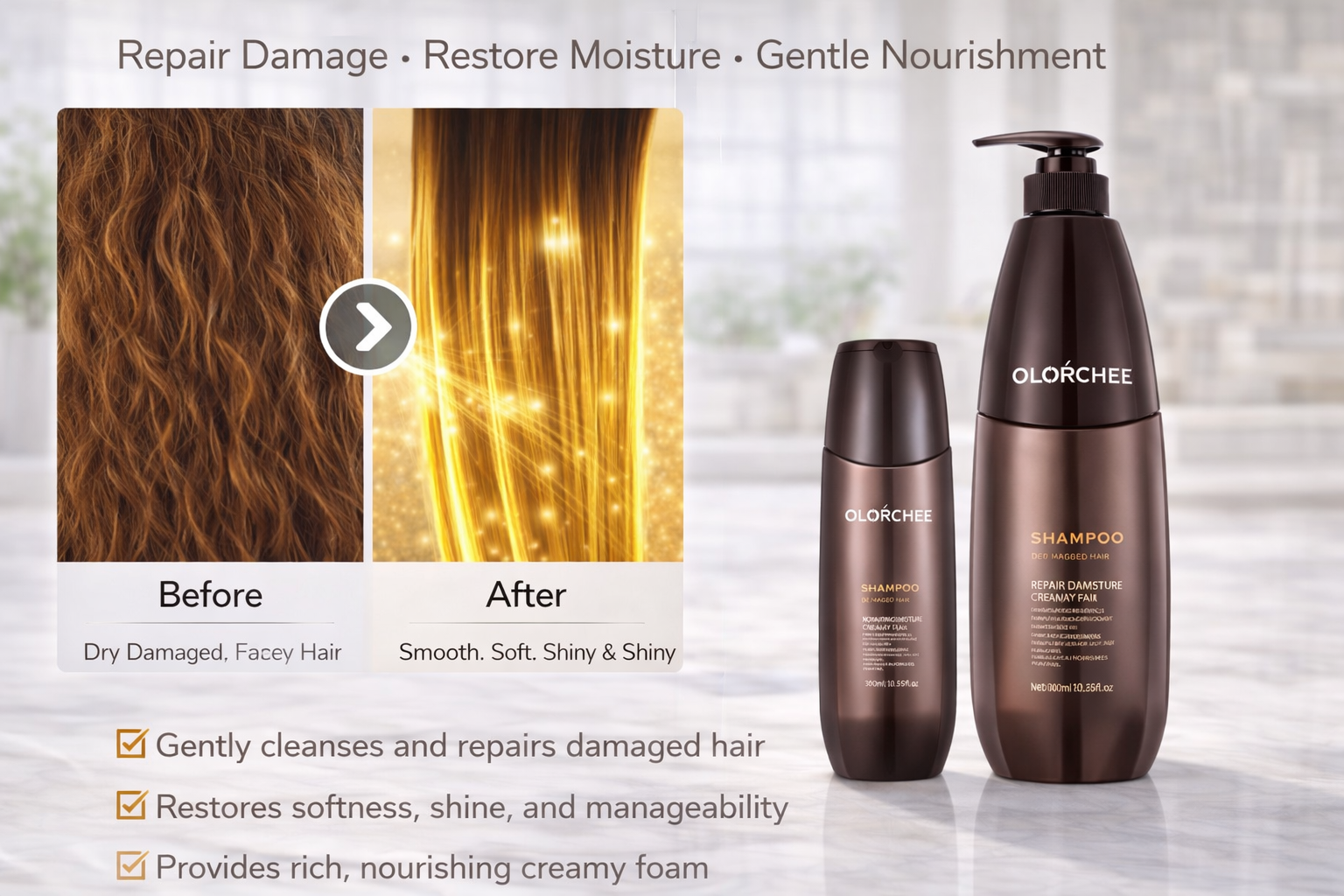 Olorchee Repair Damaged Hair Shampoo 300ml