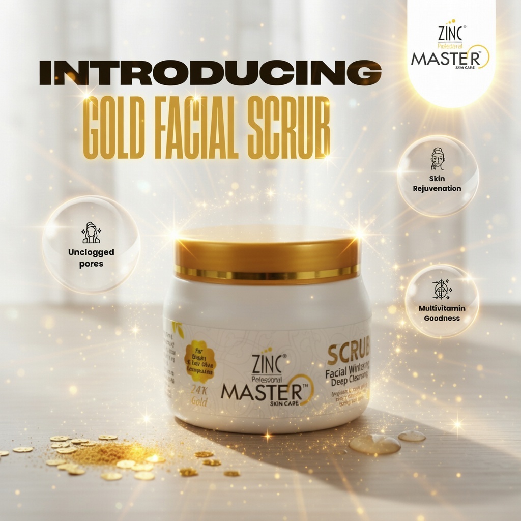 Zinc Master 24K Gold Facial Scrub 250g