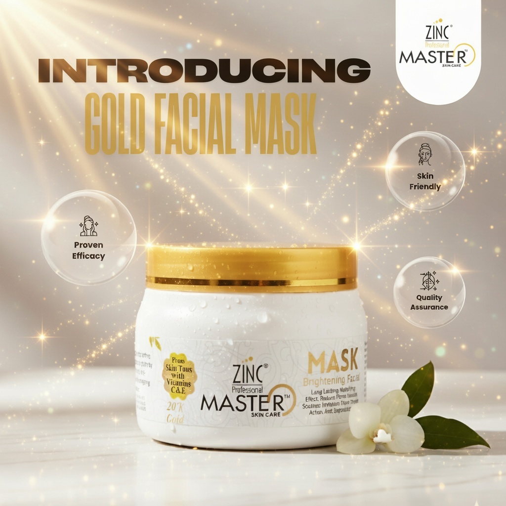 Zinc Master 20K Gold Brightening Facial Mask 250g