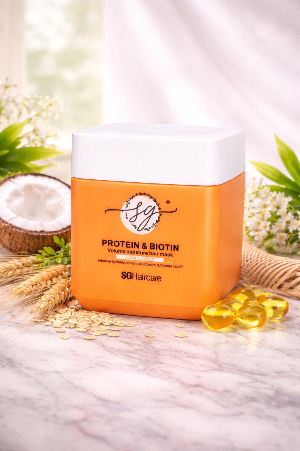 SG Haircare Protein & Biotin Volume Moisture Hair Mask