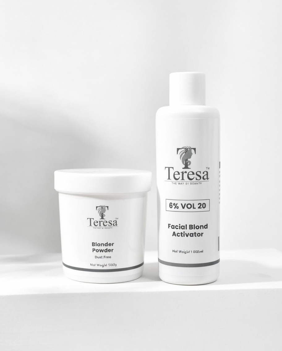 Teresa Facial Blond Kit: 6% Vol 20 Blonder Powder & Activator