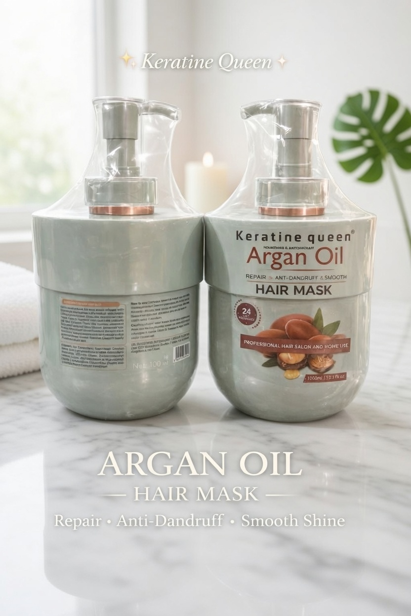 Keratin Queen Argan Oil Repair Hair Mask 1000ml